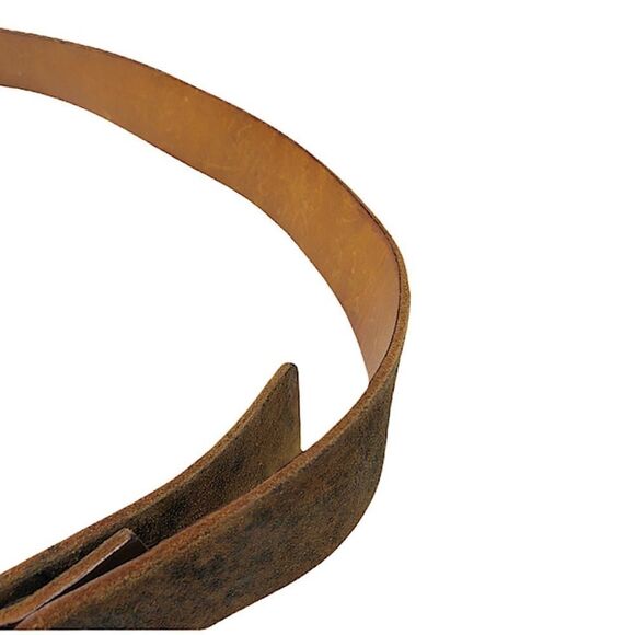 Women’s Vintage Leather Artisanal Belt sz 38 main image 4